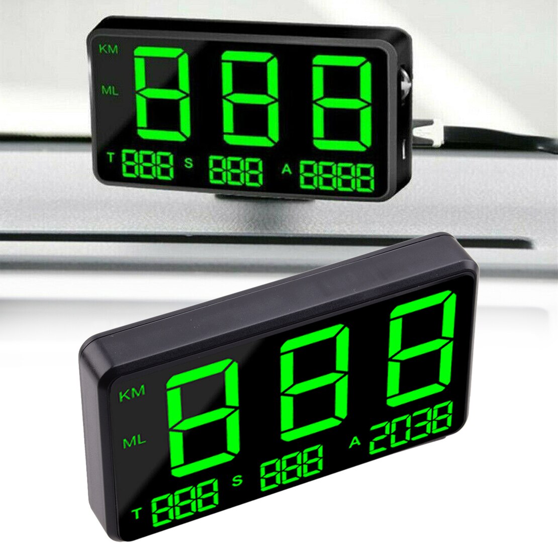 CITALL DC 5V 50-120mA GPS Speedometer MPH HUD KM/h Over Speed Warning Digital Display Universal for Cars Motorcycles Trucks