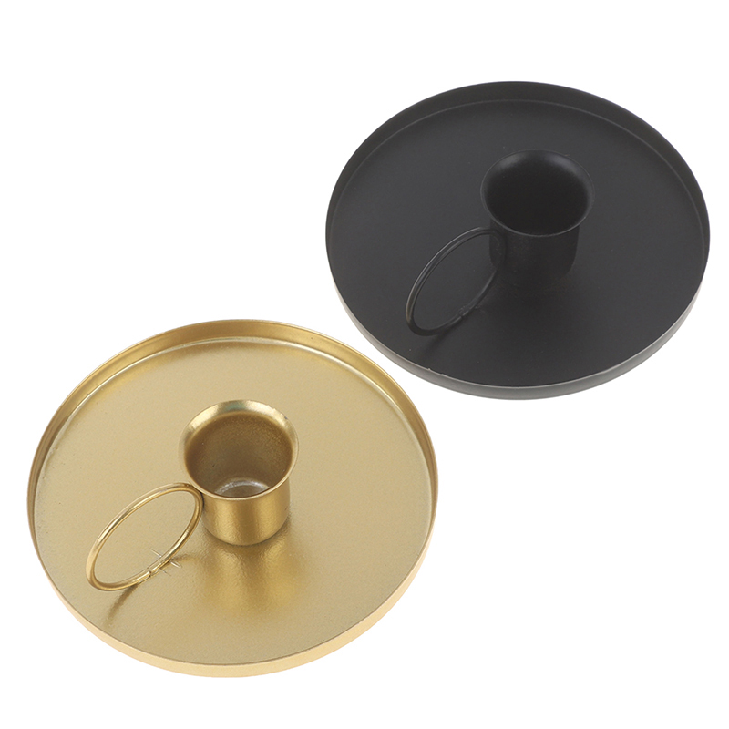 1pc Jahrgang Metall Eisen Leuchter Kerzenhalter Hause Schreibtisch Dekoration Ornamente Hochzeit Party Festival Kandelaber