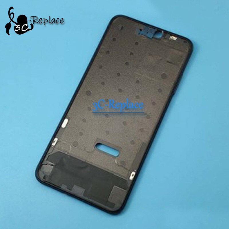 For Huawei Honor 8X JSN-L21 LCD Faceplate Frame Front Middle Frame Housing Battery Door Back Cover Housing Case Rear bracket: Black Front Frame