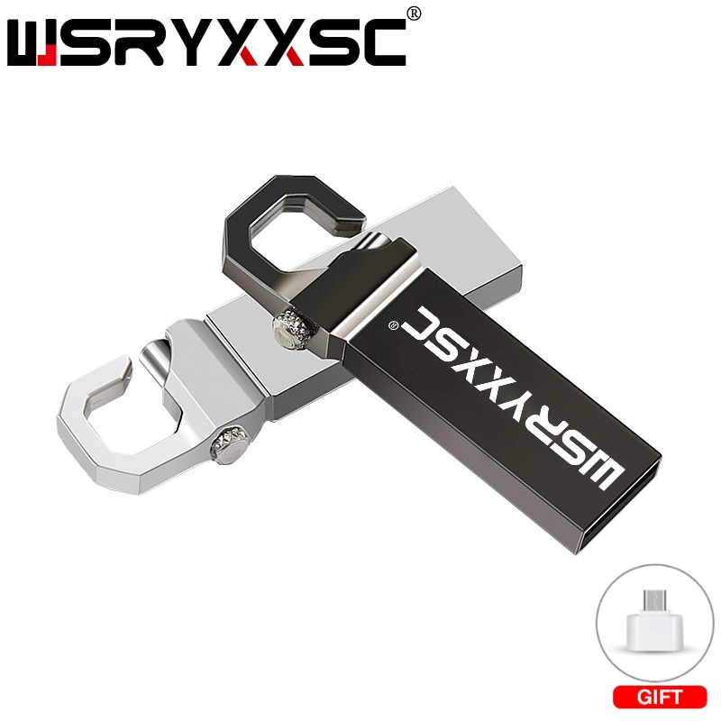 Wsryxxsc usb-Stock wasserdicht-Stock 32gb hoch-Geschwindigkeit-Blitz-karte usb reale kapazität u disk mit freies Mikro Adapter