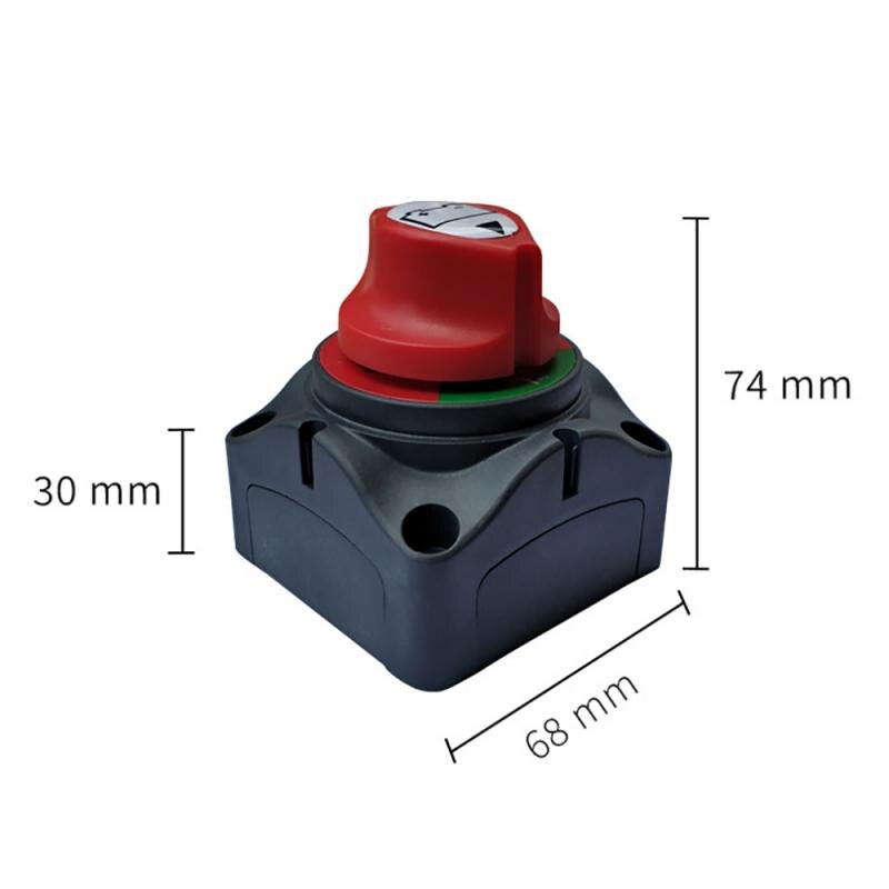 Car Battery Selector Rotary Switch Auto Battery 12V-60V RV Marine Boat Battery Power Cut Off Kill Switch Auto Replacement Parts