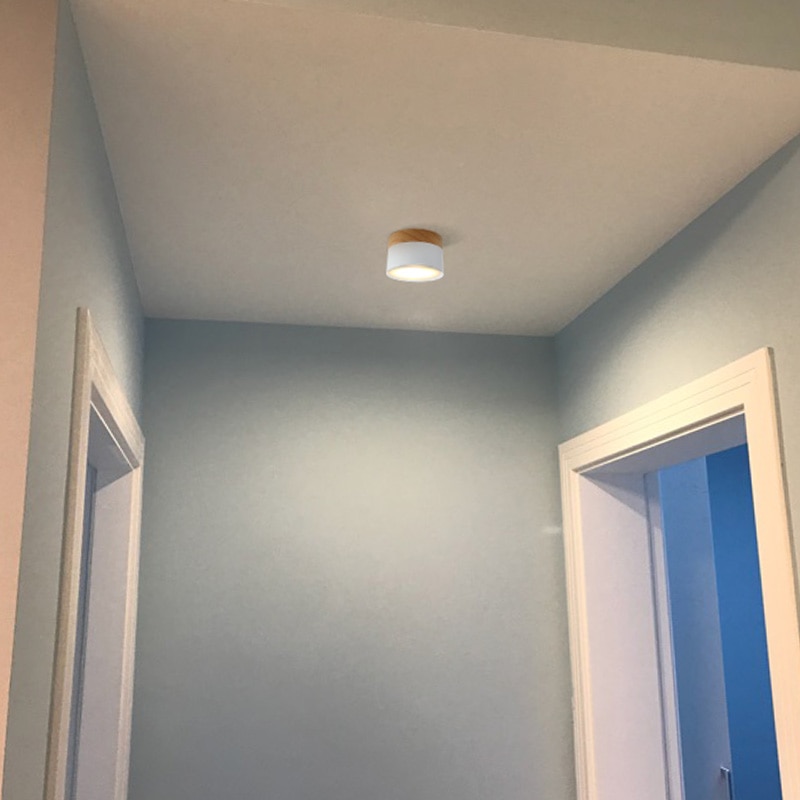 Aisilan LED plafond spot light voor plafond lampen Verlichting led 5W Hout downlight spotlight moderne houten living light