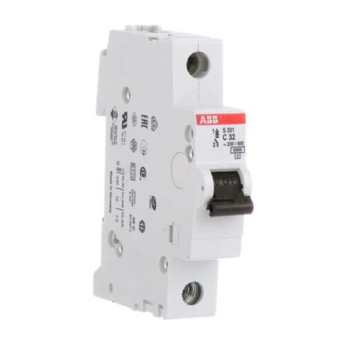 S201-C32 10113612 Circuit Breaker, Supplementary, C Curve, 1-Pole, 32A, 6kA, 480Y/277VAC, UL1077