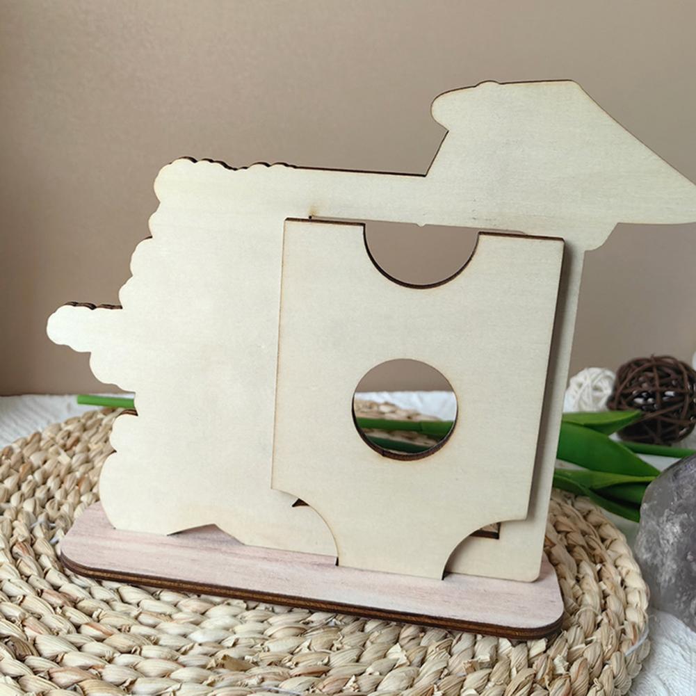 1 Set Picture Frame DIY Wooden Graduation Picture Display Frame Vintage Rustic Graduation Photo Frame For Desktop Decoration