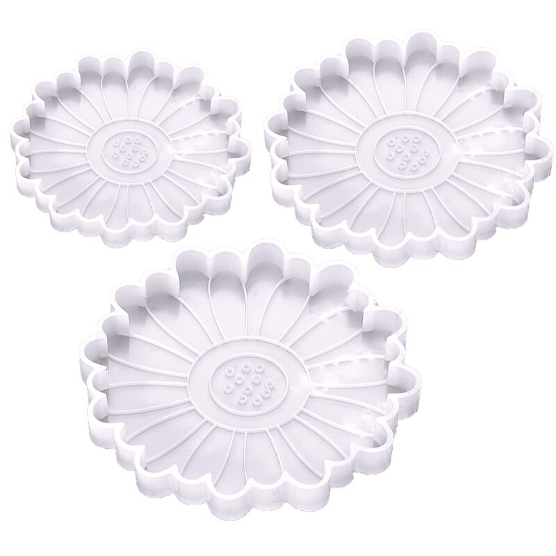 Daisy Flower Coaster Epoxy Resin Mold Cup Mat Pad Silicone Mould DIY Crafts Tool 54DC