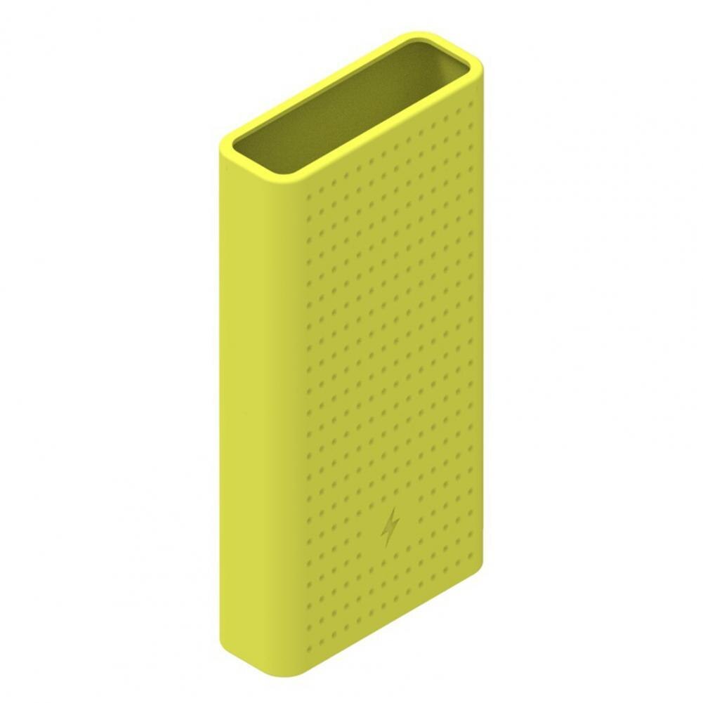 Stofdicht Effen Kleur Zachte Siliconen Case Beschermhoes Voor Xiaomi 20000Mah Power Bank: Green