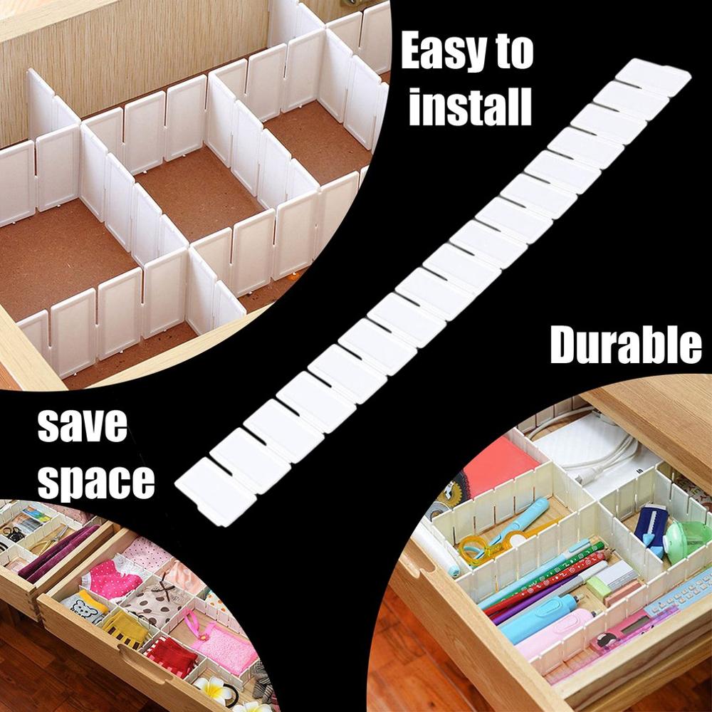 6 Stuks Lade Organizer Verstelbare Stretch Plastic Drawers Divider Opslag Partitie Boord Voor Thuis Keuken Cocina Organizador