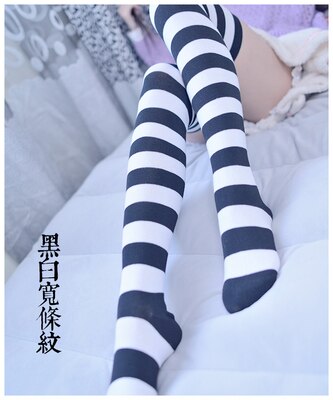 Kesä söpö sininen valkoinen pitkä sarjakuva sukka japanilainen pehmeä sisko lolita pupu jalka kani kawaii: 2 paria 7