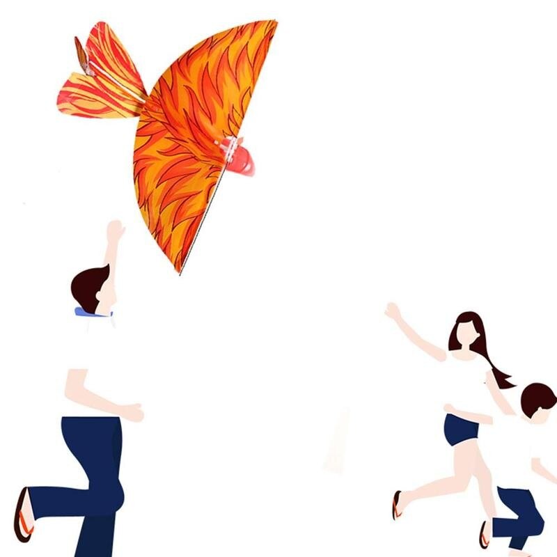 2.4GHz RC Bird Simulation Flying RC Bird Shape Remote UAV Bright Toys Control ABS Bird Control Airplane Lights LED X2A7