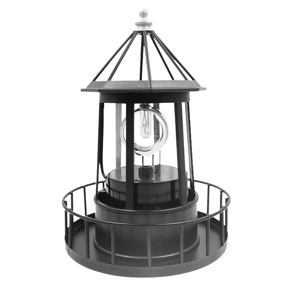 Newest Solar LED Rotating Lighthouse Light Garden Yard Lawn Lamp Lighting Outdoor Home Decor