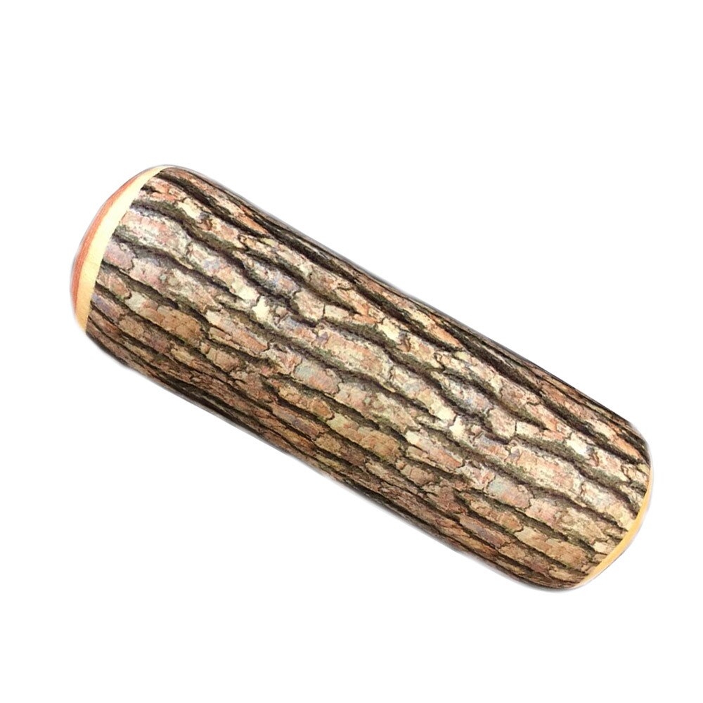 Natural Wood Log Throw Pillow Back Soft Cushion Car Neck Home Sleeping Oblong Almofadas Pillows