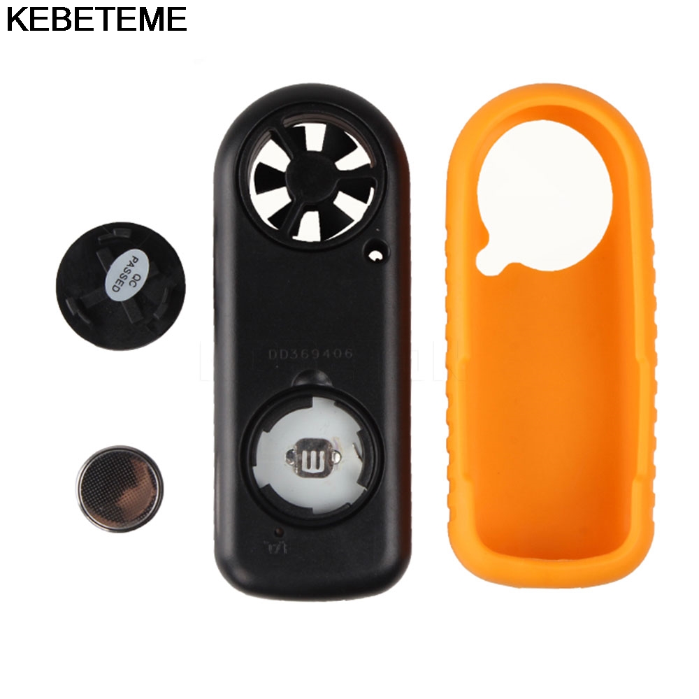 Kebeteme Anemometer Digitale Hand-Held Wind Gauge Meter Thermo Anemometer Infrarood Thermometer Met Lcd Backlight Display
