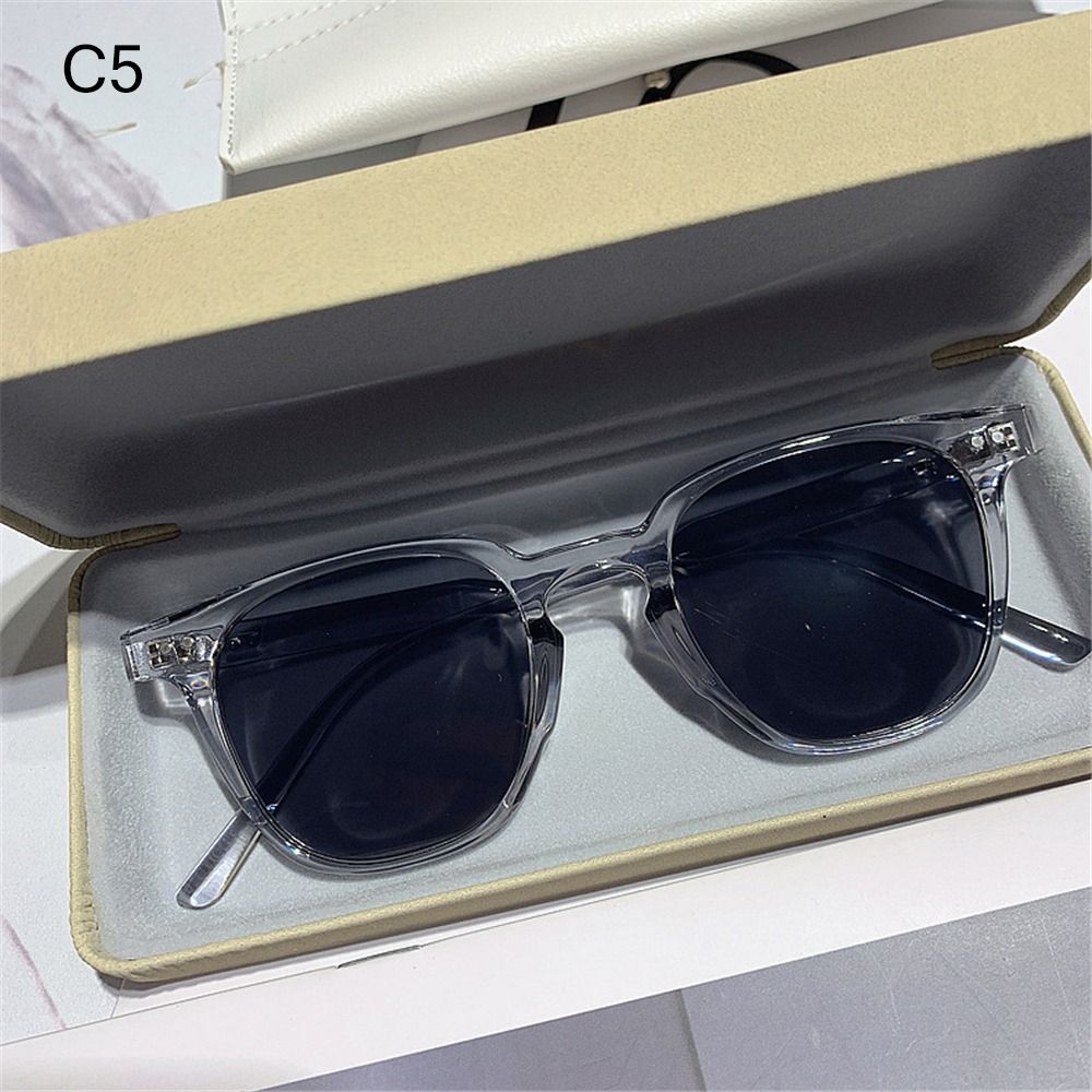 Gafas de sol Vintage para hombre y mujer, lentes de playa con gradiente de océano transparente, Retro, accesorio de verano: Multicolor