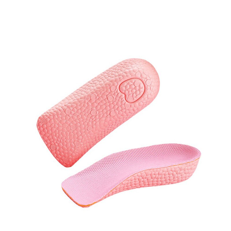 Cuscino per scarpe con rialzo in altezza supporto per arco traspirante sollevamento leggero mezzo tacco 1.5CM 2.5CM 3.5CM solette alte per unisex
