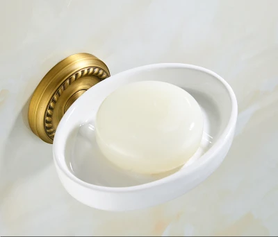 Brass Bathroom Accessories Antique Bath Towel Set Towel Ring Carved Toilet Paper Holder Towel Bar Bathroom Hardware Set: PURPLE