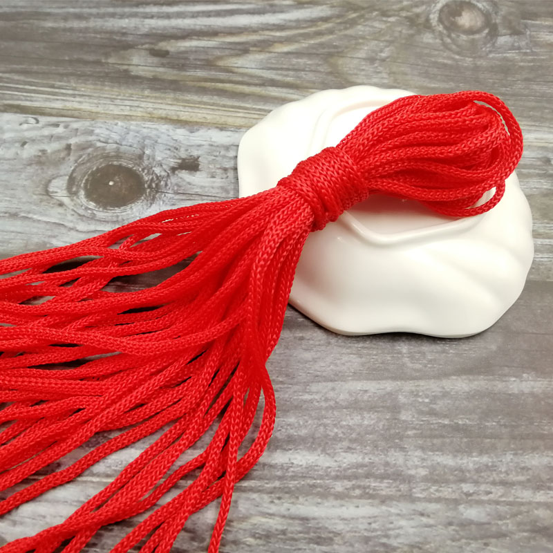 10meters 5mm nylon Rope Cords Craft Decorative Twisted Thread DIY handmade Accessories home Decoration Cord: Red