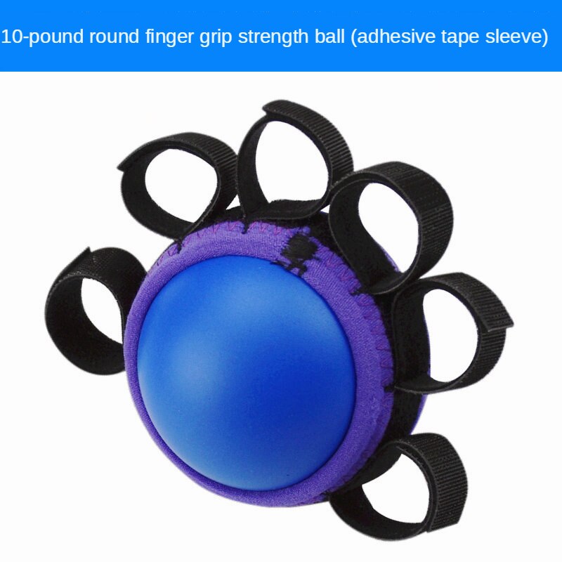 1 Pc Vinger Grip Bal Massage Revalidatie Training Ouderen Oefening Bal Hand Vinger Sterkte Cirkel Grip Apparaat: Goud