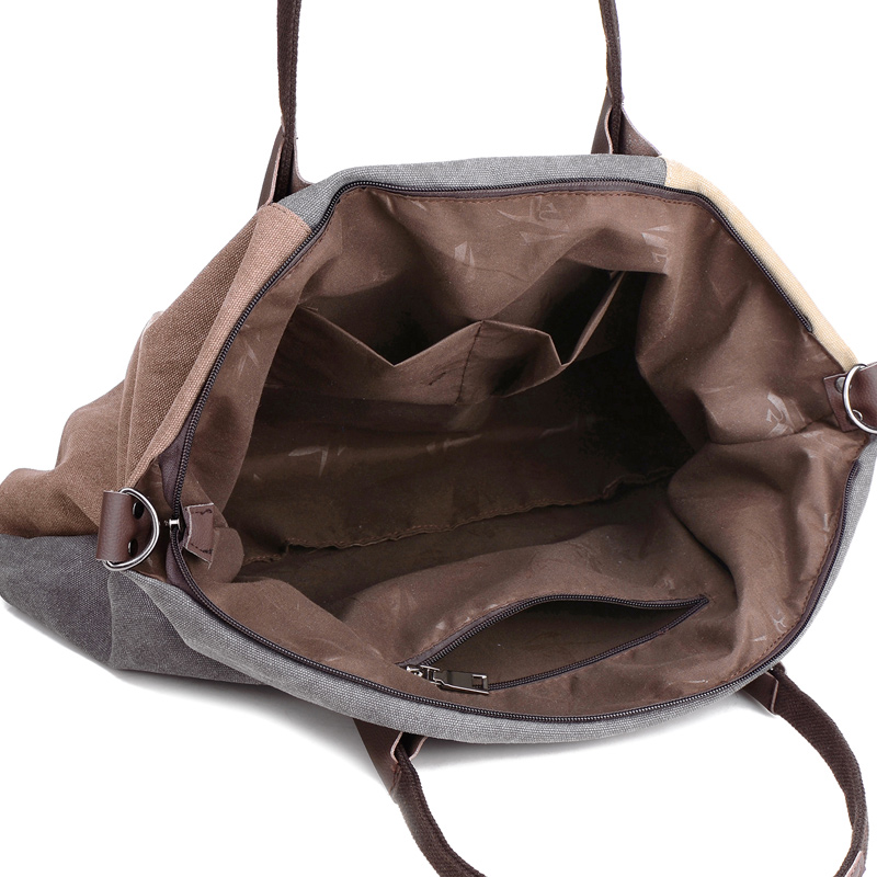 Bolso grande Casual para mujer, bolsos de lona, bolsos de hombro, bolso grande, bandolera, bolso de compras para mujer
