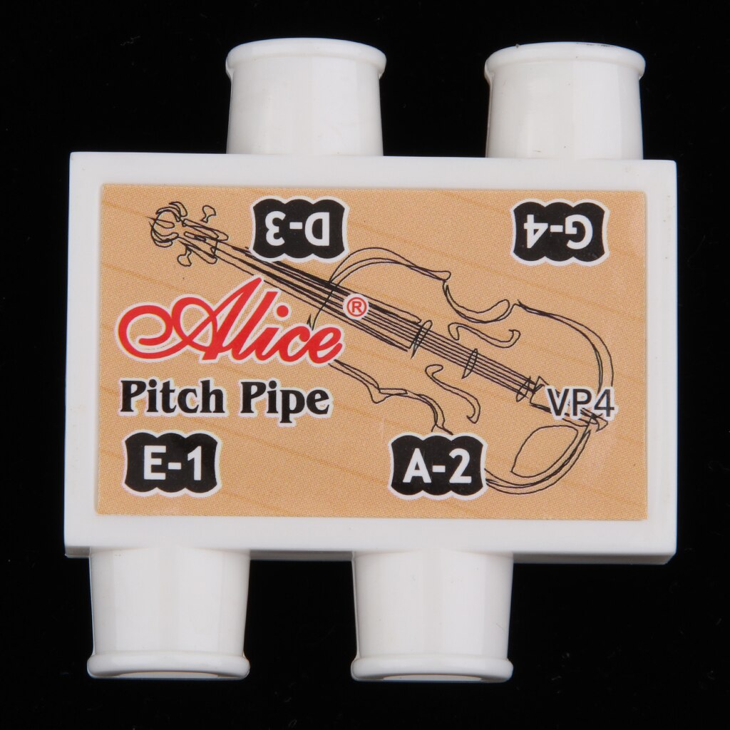 Draagbare Duurzaam 4 Buizen Pitch Pipe-E/A/D/G Tuner voor Viool Oefenen Accessoire