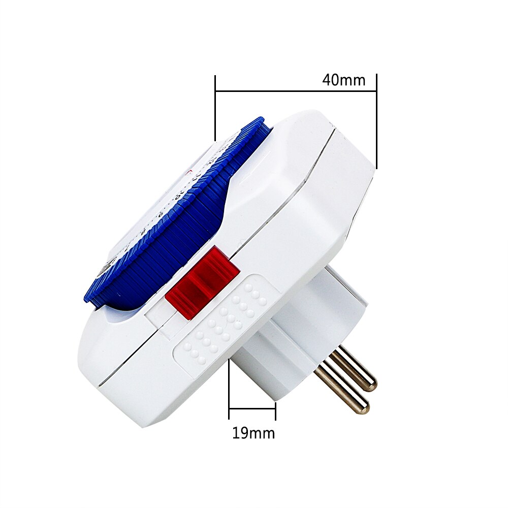 EU Plug Socket With Timer 220V 24 Hours Plug-in Mechanical Timers Energy Saving Power Switch Control