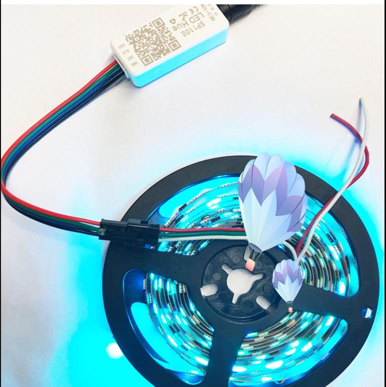 Smart WIFI BLUETEECH iPhone App DC5-24V RGB LED Dimmable Control driver for Multi Color LED Strip Mini Size Amazn