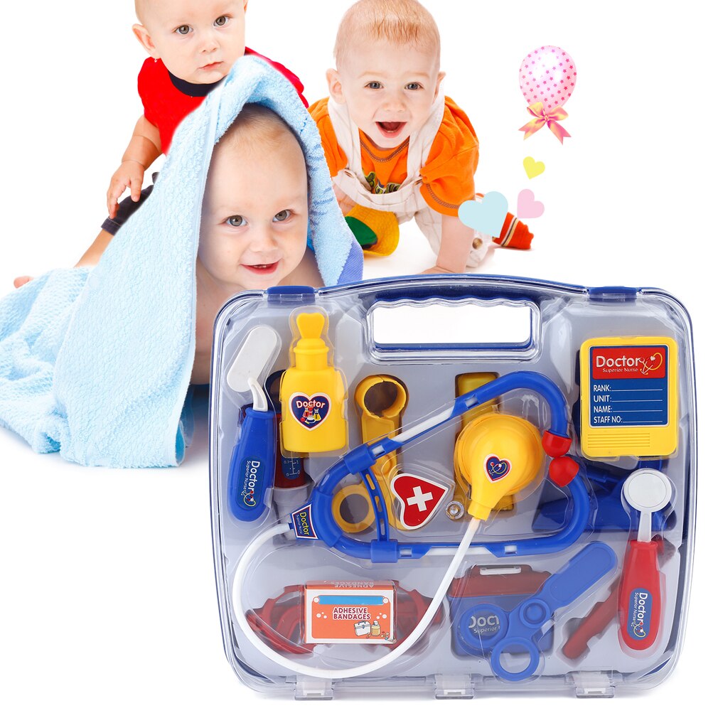 Kids Doctor Toys Pretend Play Set For Children Doctor Set Medicine Box Role Play Educational Baby Toy Doctor Kit Classic Toys