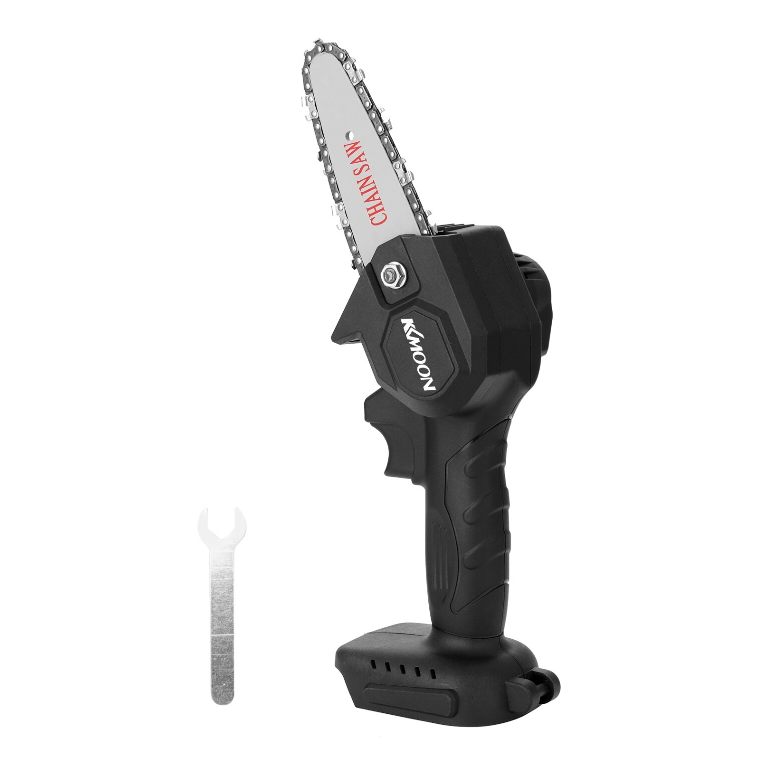 KKmoon Portable électrique taille scie Mini brosse moteur bois Spliting tronçonneuse une main outil de travail du bois pour jardin verger: Bare machine / EU