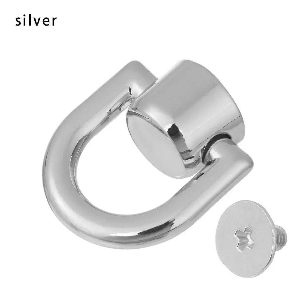 4 Stücke Metall Tasche Niet Nagel Schnalle Nieten Knopf Handtasche Gürtel Aufhänger Leder Handwerk Gepäck Tasche Schnalle Tong schnappen Hardware- Zubehör: Antike Silber