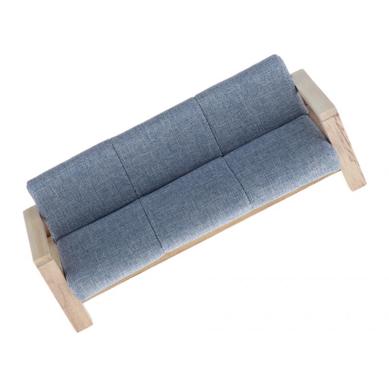 1:12 Poppenhuis Meubels-3 Zitsbank Meubels Model Voor Poppenhuis Elke Kamers Decor, Ins Eenvoudige Stijl