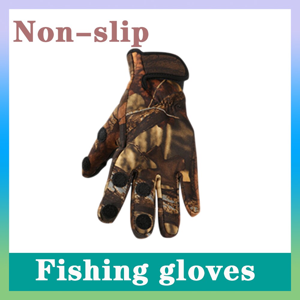 Gants de pêche chauds imperméables et antidérapants pour hommes, équipement d'extérieur, de randonnée, d'alpinisme