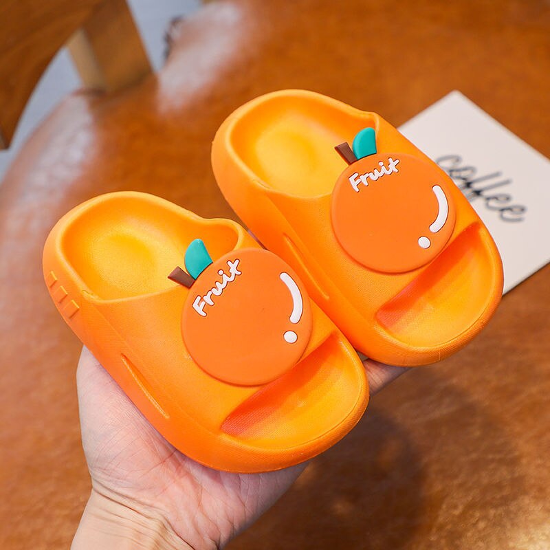 Cartoon Strawberry Kids Slippers for Boys Summer Beach Indoor Slippers Cute Girl Shoes Home Soft Non-Slip Cute Children Slippers: B / 29-30(19cm)