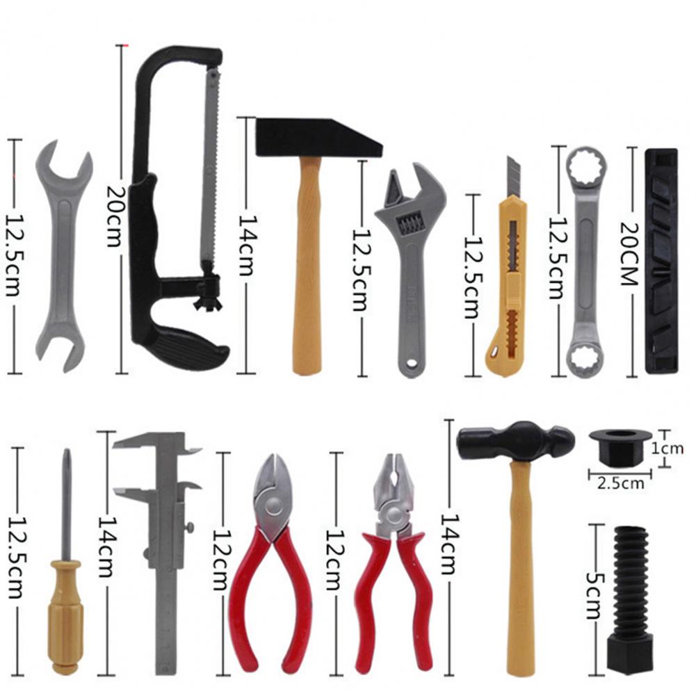 14Pcs Reparatie Tool Safe Mini Maat Plastic Simulatie Techniek Reparatie Gereedschap Voor Thuis