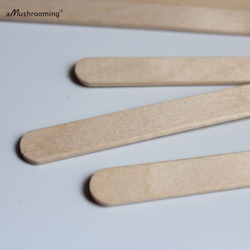 200 pieces wood Popsicle sticks Wooden craft sticks bookmarks ice cream bar process DIY wedding Party Decoration Ice Cream Stick
