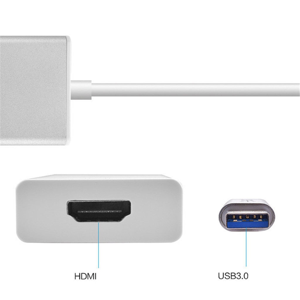 USB 3.0 to HDMI Adapter - HD 1080P Converter Cable - External Graphics Card for Windows Laptops