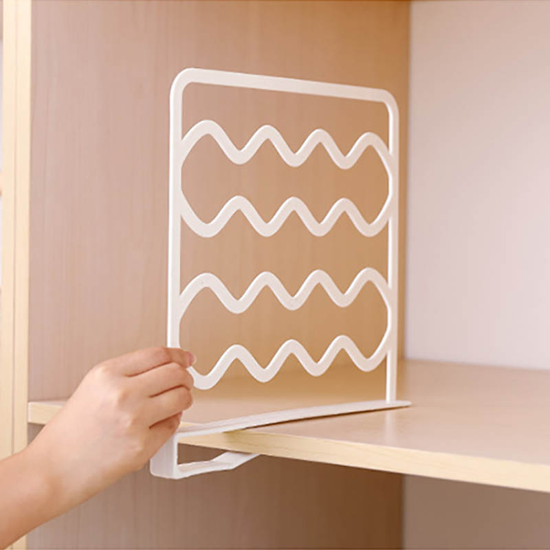 1Pcs Plastic Shelf Dividers Wardrobe Storage Layered Separator Plate Fender Closet Shelves For Box JJJSN11160: 2