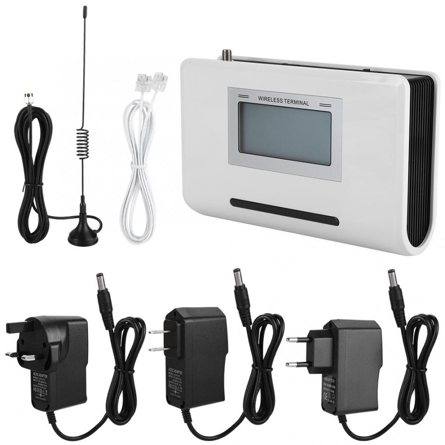 GSM Telephone Box Wireless Terminal Fixed Phone With LCD Connect Alarm 100-240V