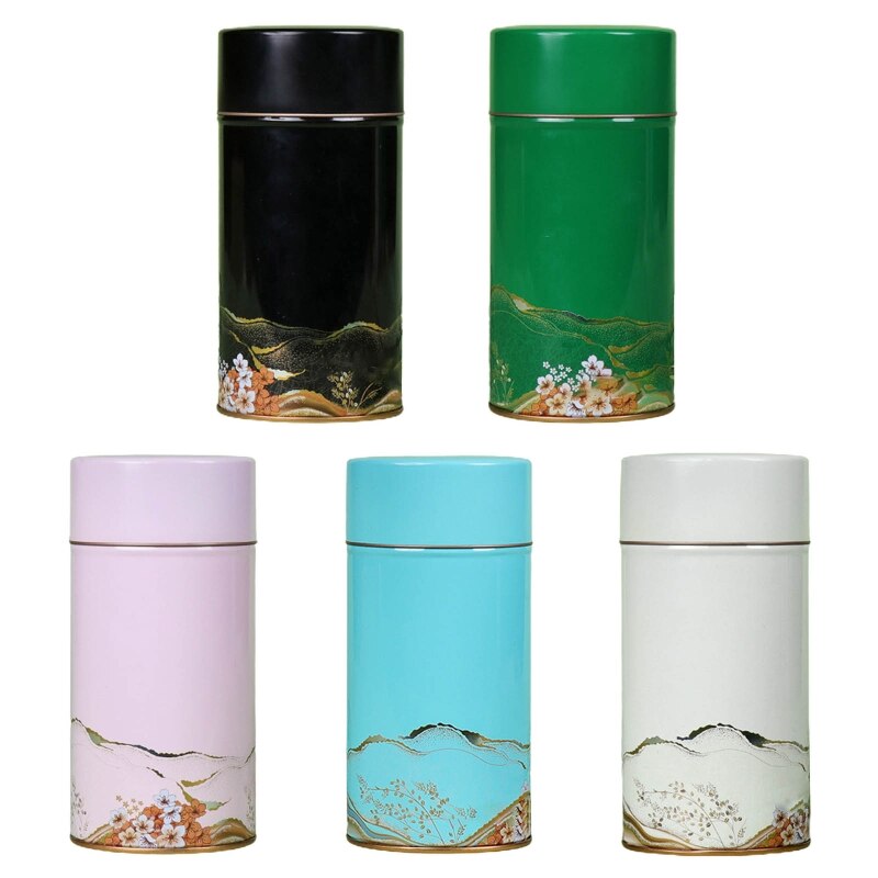 HX5F Tea Tin Canisters Tea Jar Storage Box Small Coffee Tea Storage Jars Sealed Box