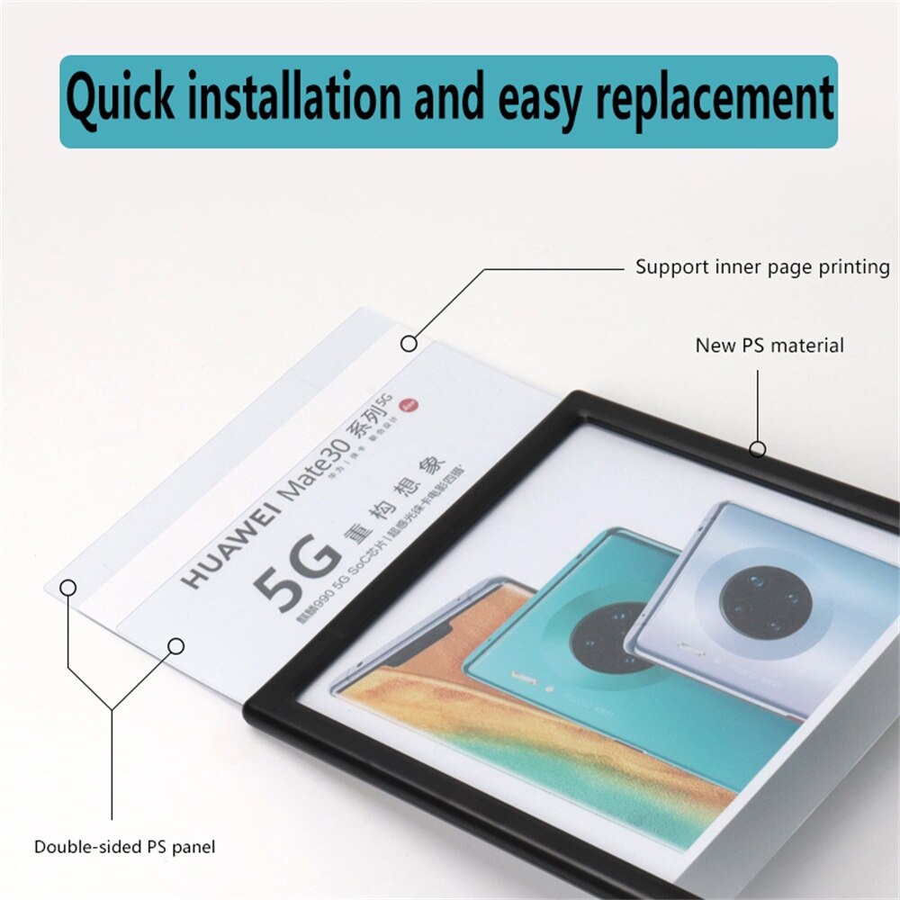 A6 Multifunctional Price Display Stand High-end Restaurant Commercial Office A5 Display Stand Vertical Catalog Table Sign