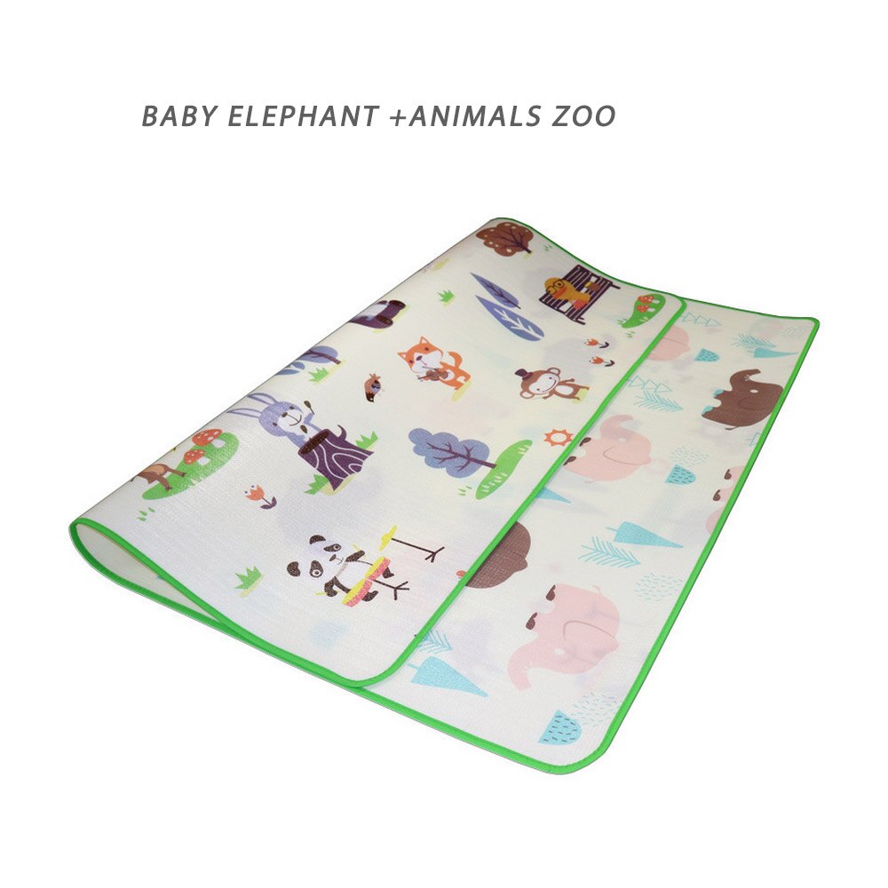 Måtte til børn baby legemåtte 0.5cm tyk kravlemåtte dobbelt overflade babytæppe tæppe dyre udviklende game pad: Pj4048c / 180cm*120cm