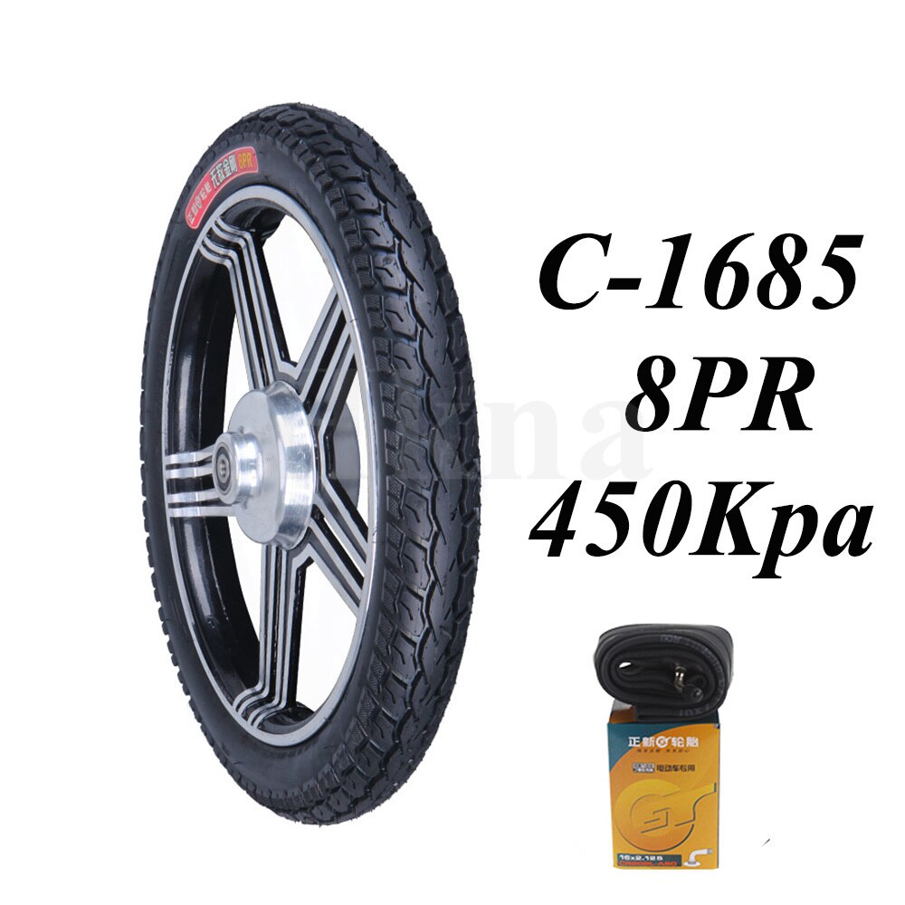 Pneu de bicicleta elétrica, 16x2.125 pneus para bicicleta elétrica e-bike 16 tamanhos cst interno e externo 57-305 pneu à prova de explosão, resistente ao desgaste