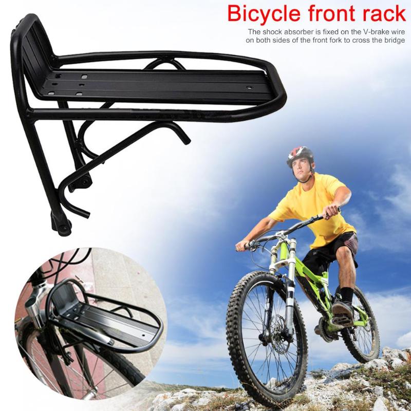 MTB Road Bike Bicycle Front Rack Carrier Panniers Bag Carrier Luggage Shelf Cycling Bracket