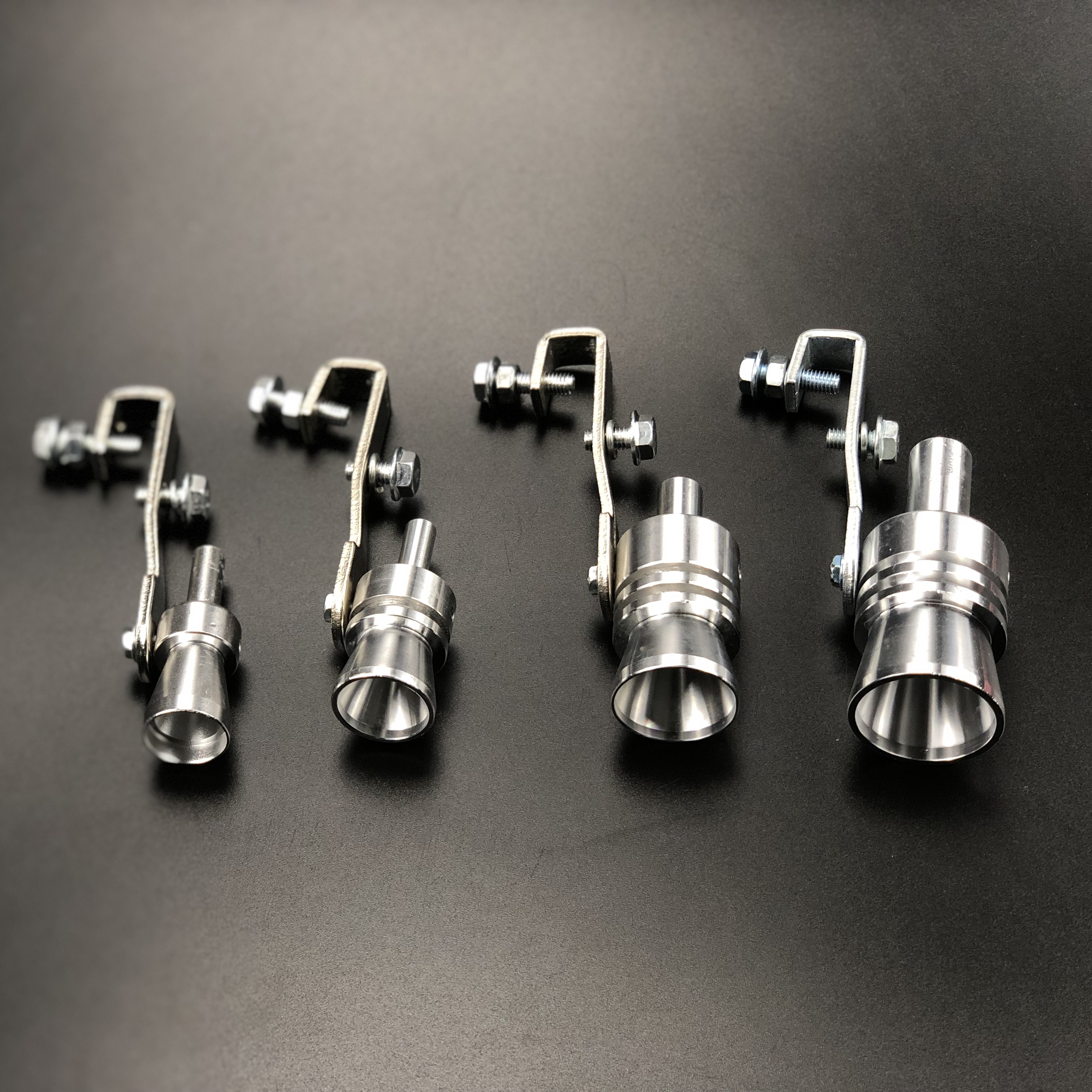 Car Turbo Whistle Silver Universal Fitment for All Vehicles Models S/M/L/XL Diameter Car Accessories