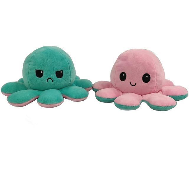 Flip two-sided Octopus Plush Stuffed Doll Toy: B