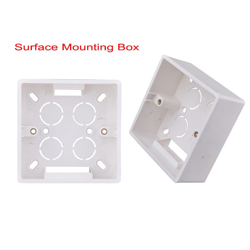 Wall Surface Mounting Box 86mm*86mm*45mm for External Wall Switches and Sockets Apply For Outside White Box