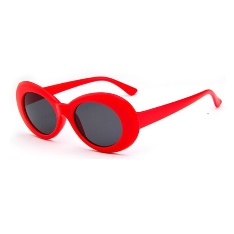 Cobain Bril Ovale Zonnebril Dames Trendy Vintage Retro Zonnebril Vrouwen Eyewear Uv: Rood