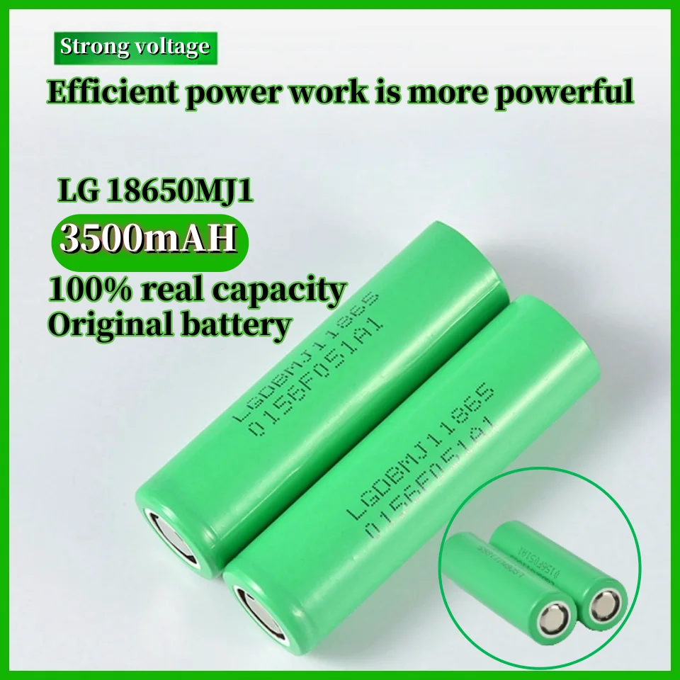 18650 3500mAh batería de litio 3,7 v 25A INR18650 MJ1 batería de herramienta eléctrica de alta potencia 18650 batería recargable + cargador