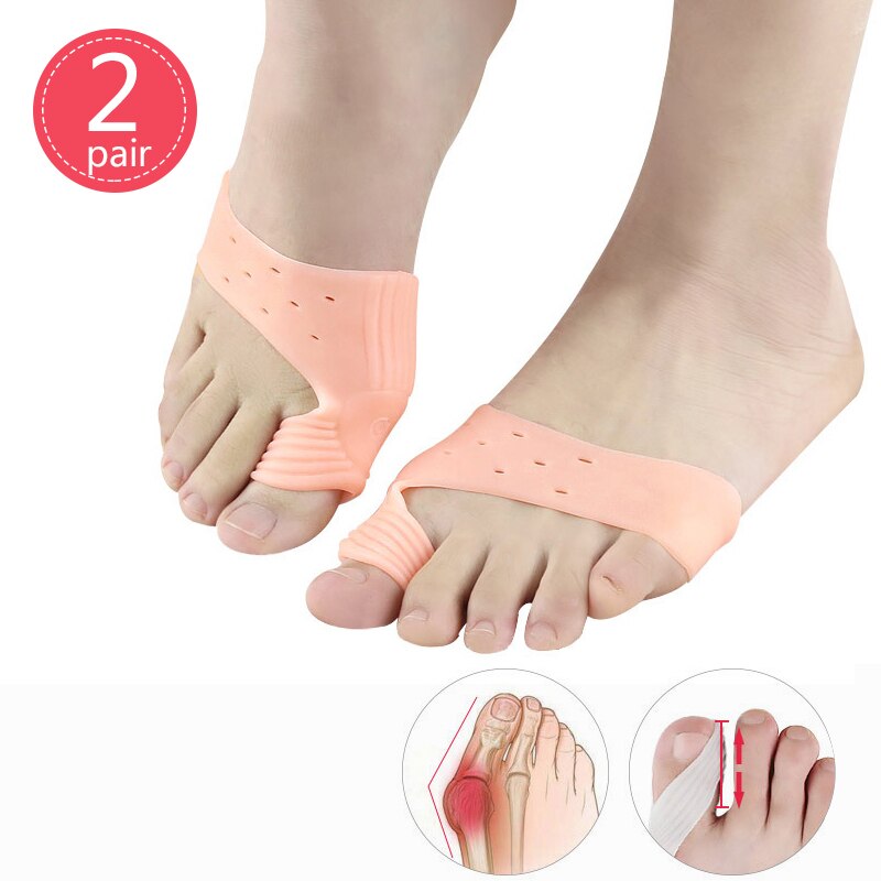 Corrector ortopédico para juanetes, separador de dedos del pie, almohadilla de corrección, herramienta para el cuidado del antepié, 1-4 pares: 2Pair G142 M