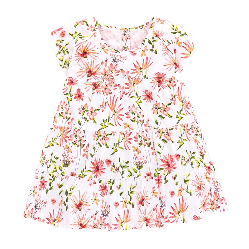 Little Maven Summer Baby Girl Vestiods Children Clothes Toddler Flower Print Dresses for Kids 2-7 Years S0968: 2T