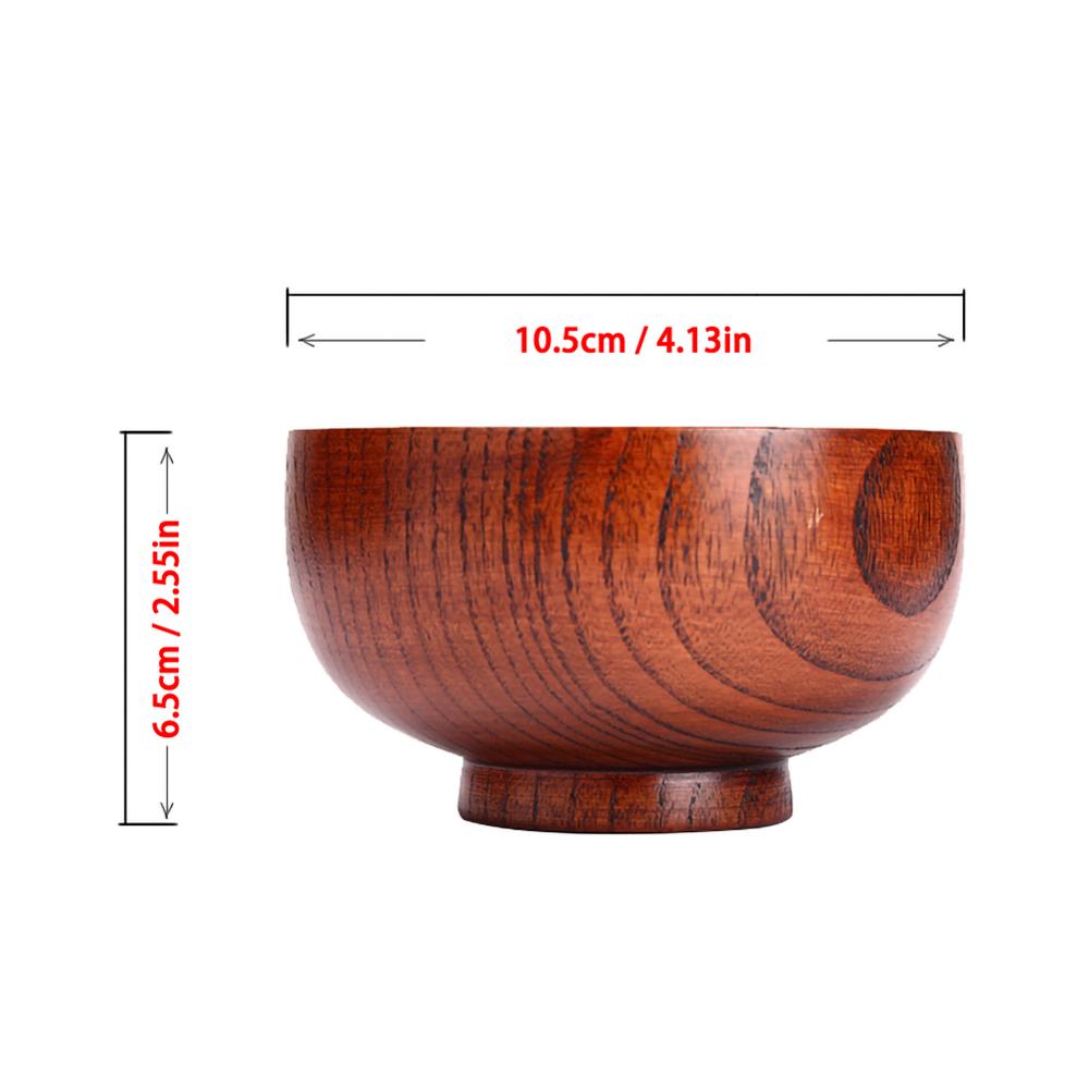 Natuurlijke Handgemaakte Houten Slakom Grote Ronde Hout Salade Soep Eetkamer Kom Platen Premium Hout Keukengerei Set   18x45cm   18x45cm