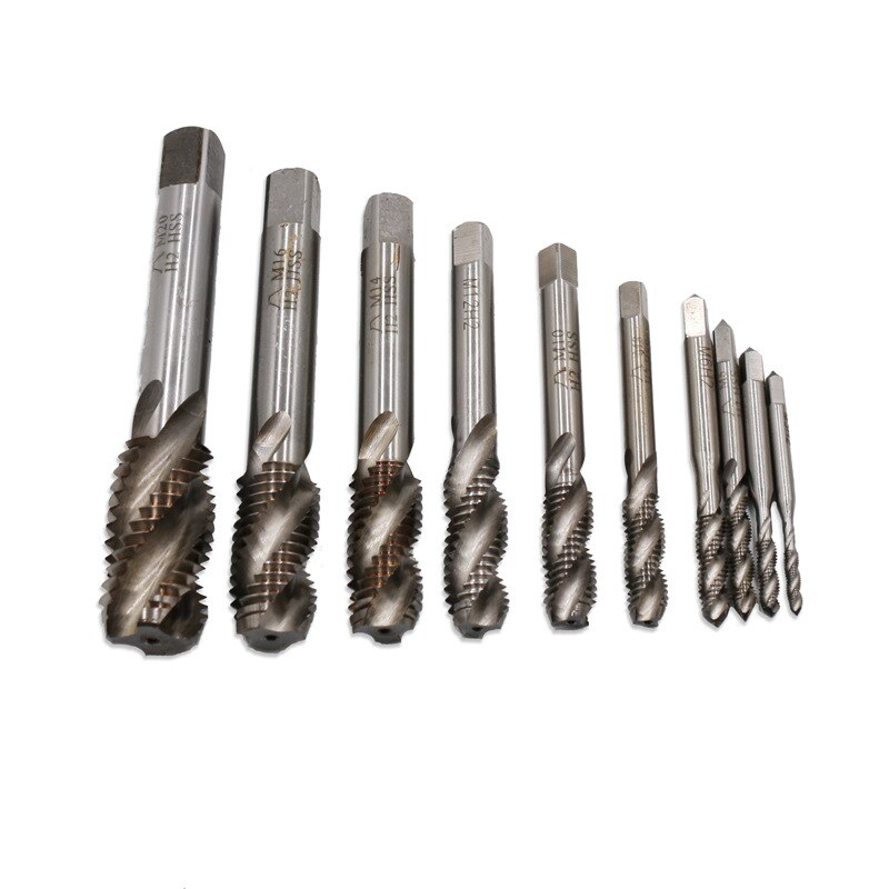 Spiral Screw Thread Tap Spiral Screw Thread Tap Sets M3-M20 Metric For Stainless Steel Machine Taps HSS-M2 Right Hand Qualited